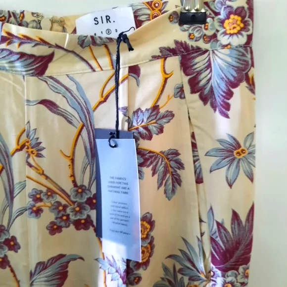 SIR The Label Floral Pencil Pants BNWT - Picture 1 of 7